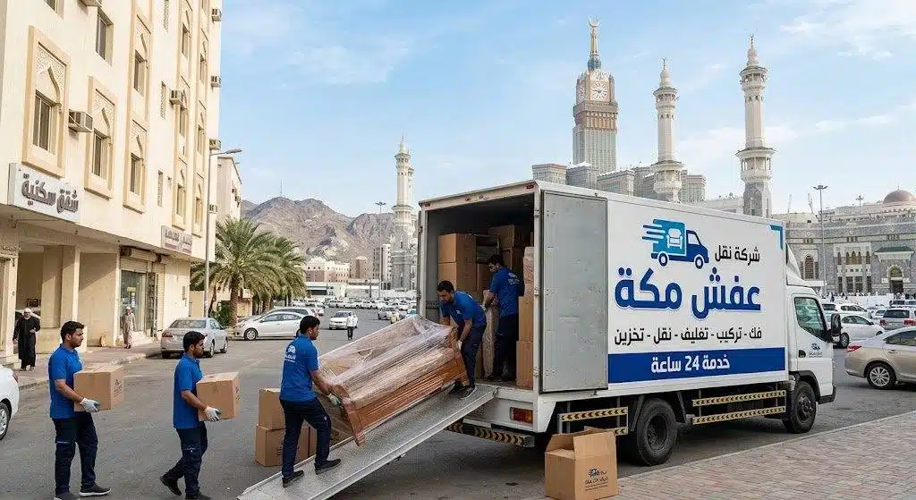 شركة إيجل موفرز لنقل الأثاث والعفش بمكة المكرمة مع الفك والتركيب والتغليف